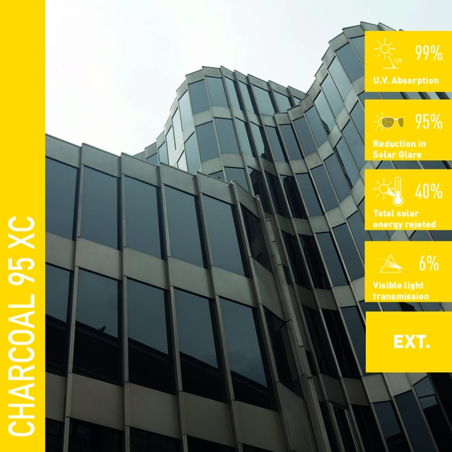 Solar Screen CHARCOAL 95 XC Format hel rull 1,52 x 30,5m 