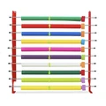 PlastGrommet WallRack Metallstativ med 10 stenger – 162 cm
