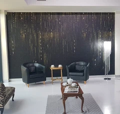 Muramour tapet PVC vinylveggbekledning, papirunderlag