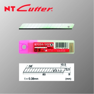 NT BA-50P 9 mm bladpakke, 50 stk/pk 