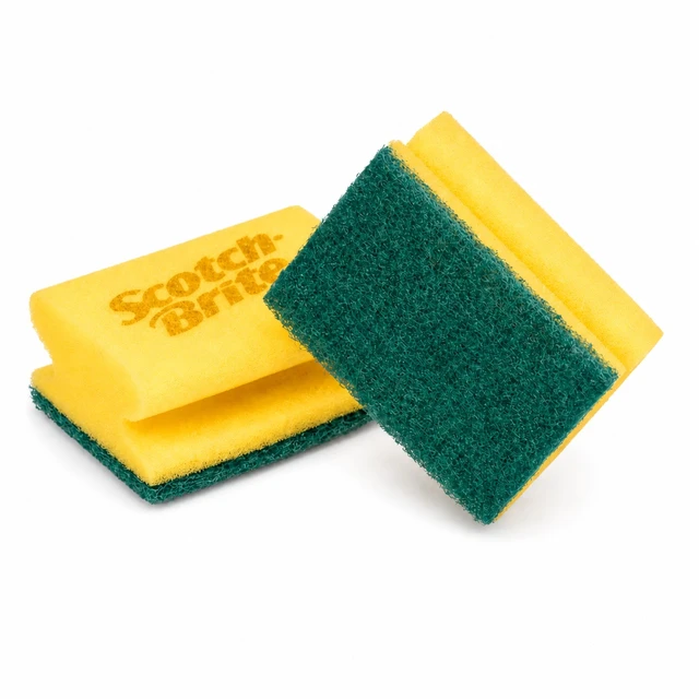 3M™ Scotch-Brite™ Nailsaver Sponges 374 Yellow/Green, 70, Rengjøringsprodukt 