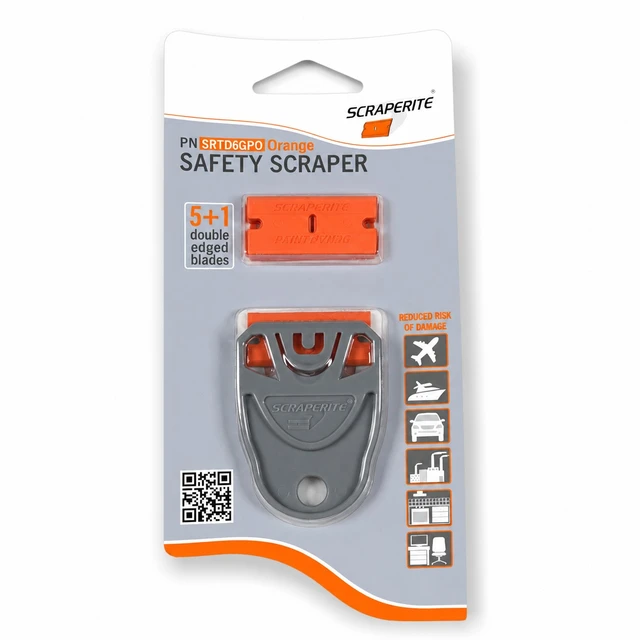 300-006 Soft Surface Scraper Mini Straight + 5 blades 
