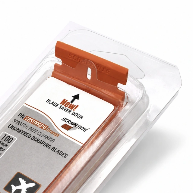 Scraperite Blades Orange 300-009, Rette blader, 100 stk 