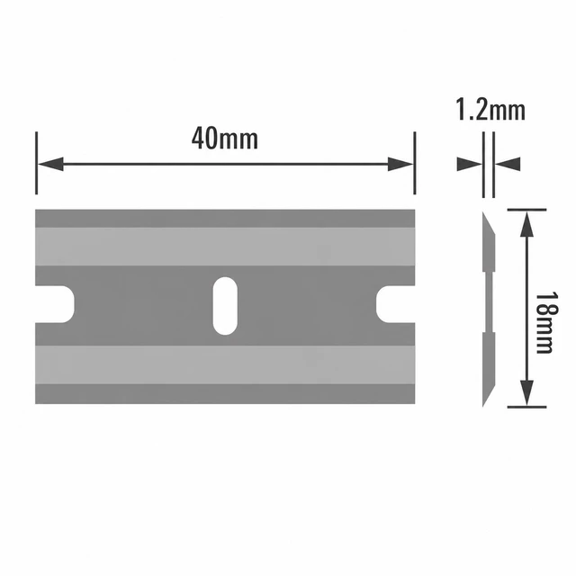 Scraperite Blades Orange 300-009, Rette blader, 100 stk 